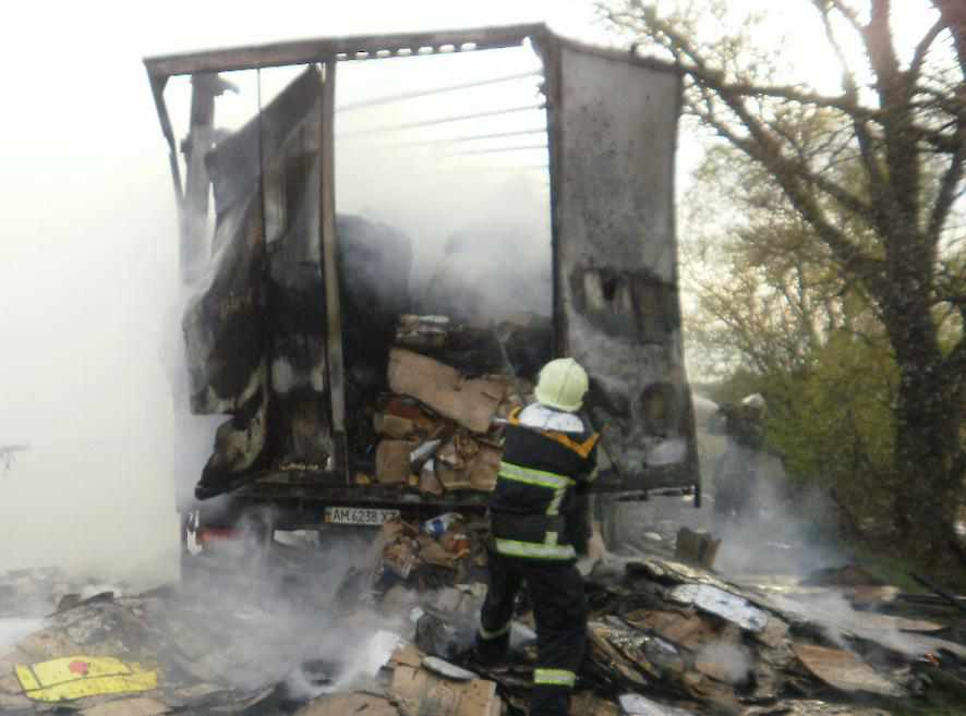 Двадцять тонн макулатури згоріло у вантажівці на Полтавщині