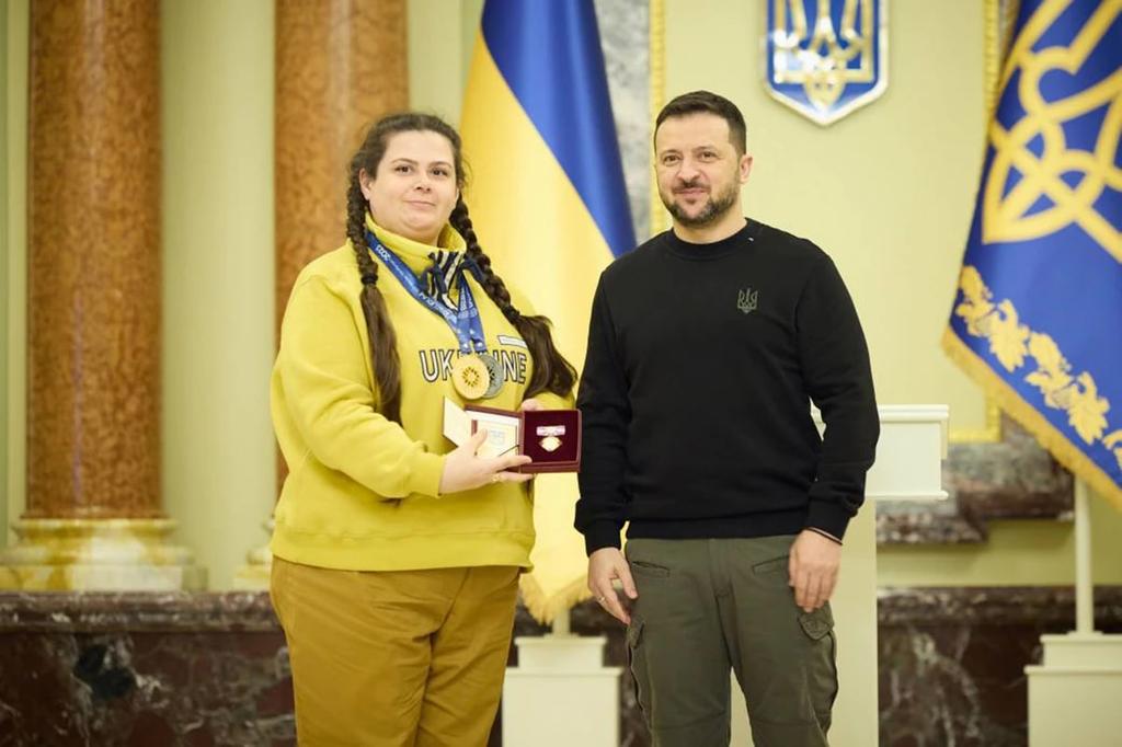 Володимир Зеленський нагородив шахістку з Полтавщини