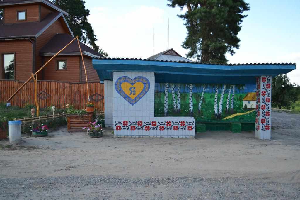 Млини, розписи та квіти: як у Гадяцькому районі креативно облаштовують зупинки. ФОТО