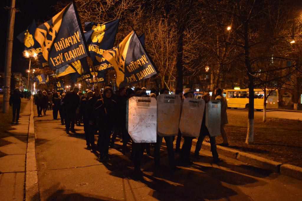 У річницю Революції Гідності полтавці зібралися на віче на Майдані