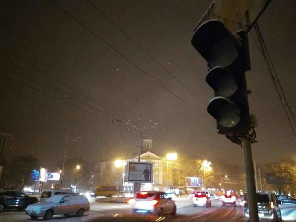 У Полтаві частково не працюють вуличні ліхтарі та світлофори