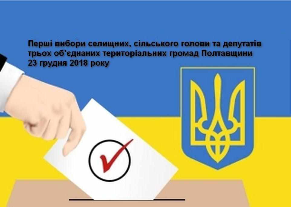Вибори в ОТГ у Полтавській області: відомі імена трьох голів громад і які партії перемогли в депутатських перегонах