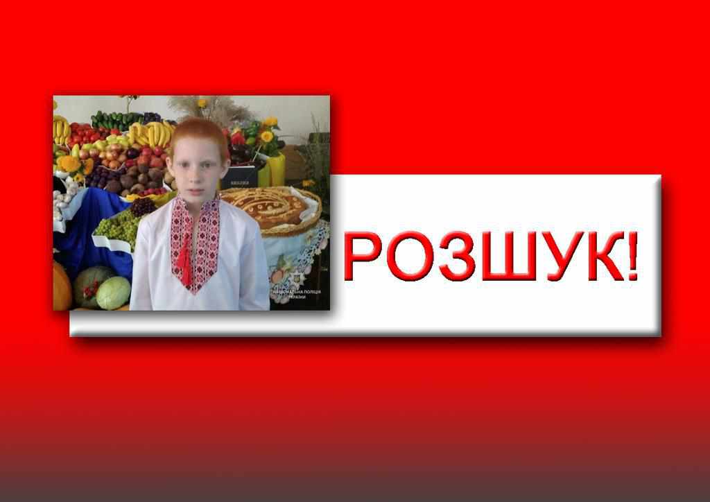 У Полтаві розшукують 11-річного Олександра Яценка