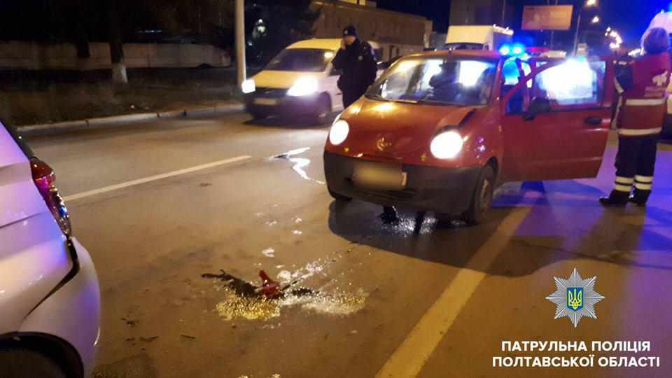 Нетвереза кермувальниця в Полтаві спричинила ДТП – є потерпілі