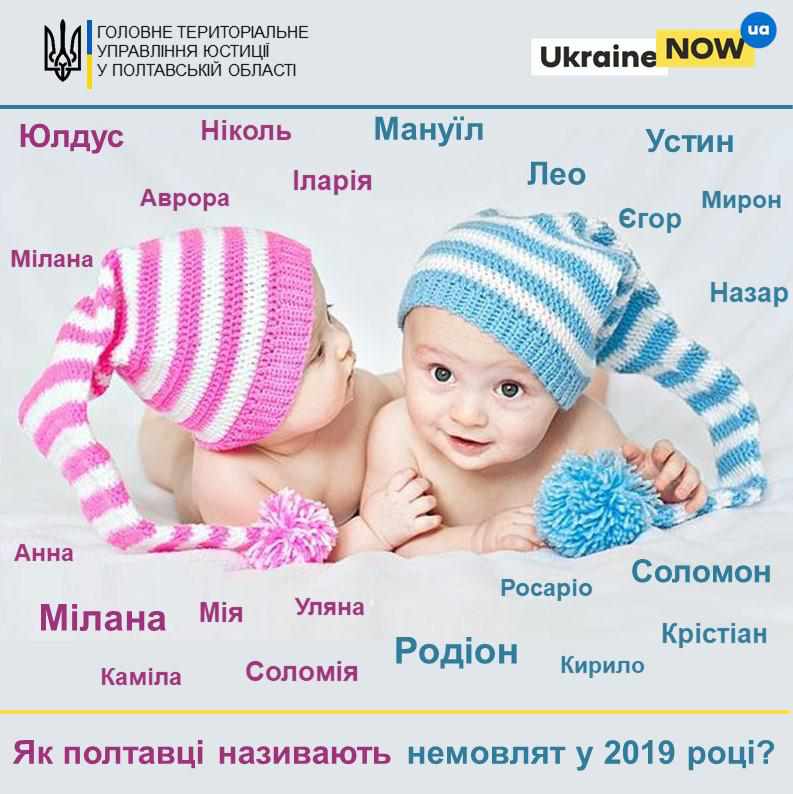 Мія, Юлдус, Лео, Росаріо: як полтавці називають немовлят у 2019 році