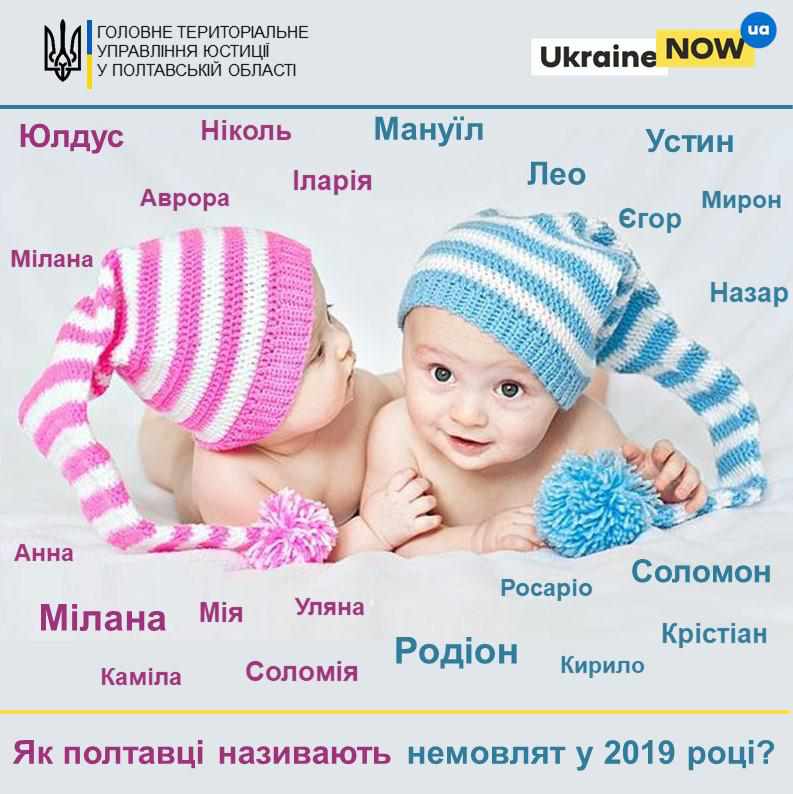 Мія, Юлдус, Лео, Росаріо: як полтавці називають немовлят у 2019 році 