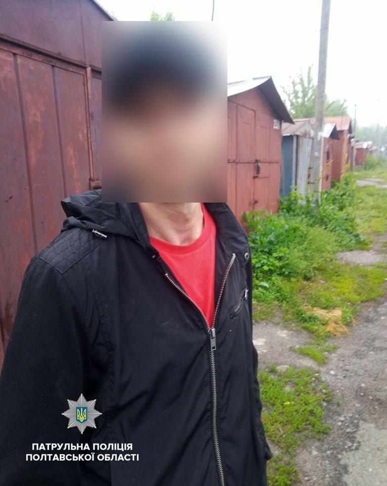 У Полтаві затримали імовірного крадія, що обносив гаражі. ФОТО