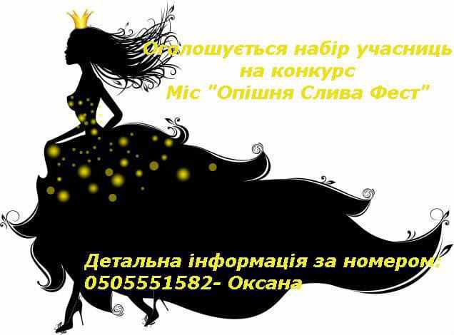 В Опішнянській ОТГ шукають «Міс Опішня СливаФест» – обіцяють достойну грошову винагороду