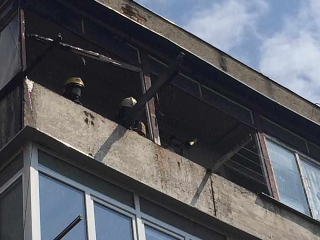 У Полтаві загорілися балкони в п’ятиповерхівці