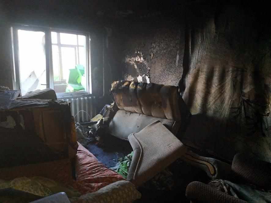 На Полтавщині через пожежу в будинку евакуювали восьмеро людей