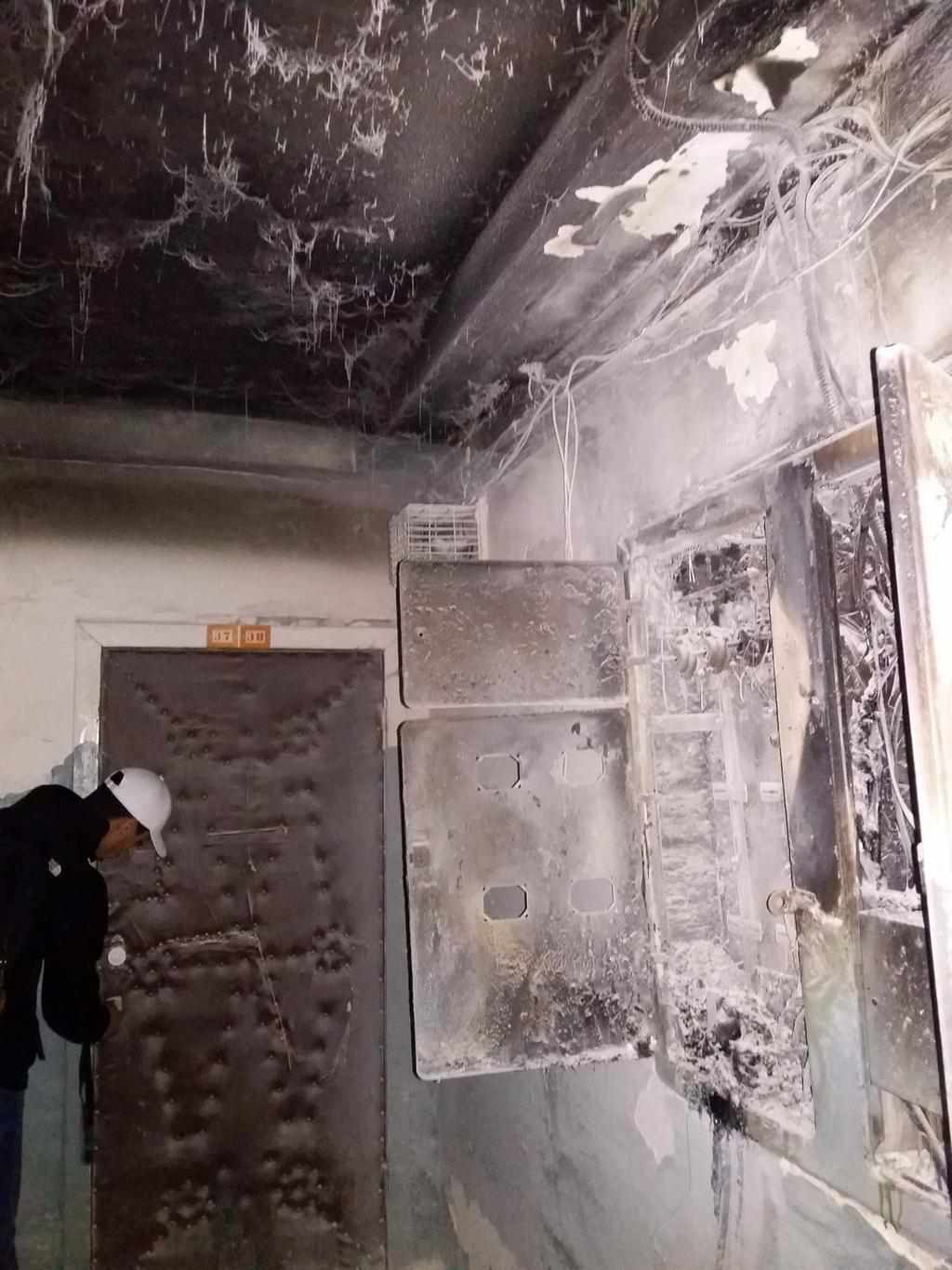 У Полтаві пожежа в електрощитовій: згоріли прилади в мешканців. ФОТО