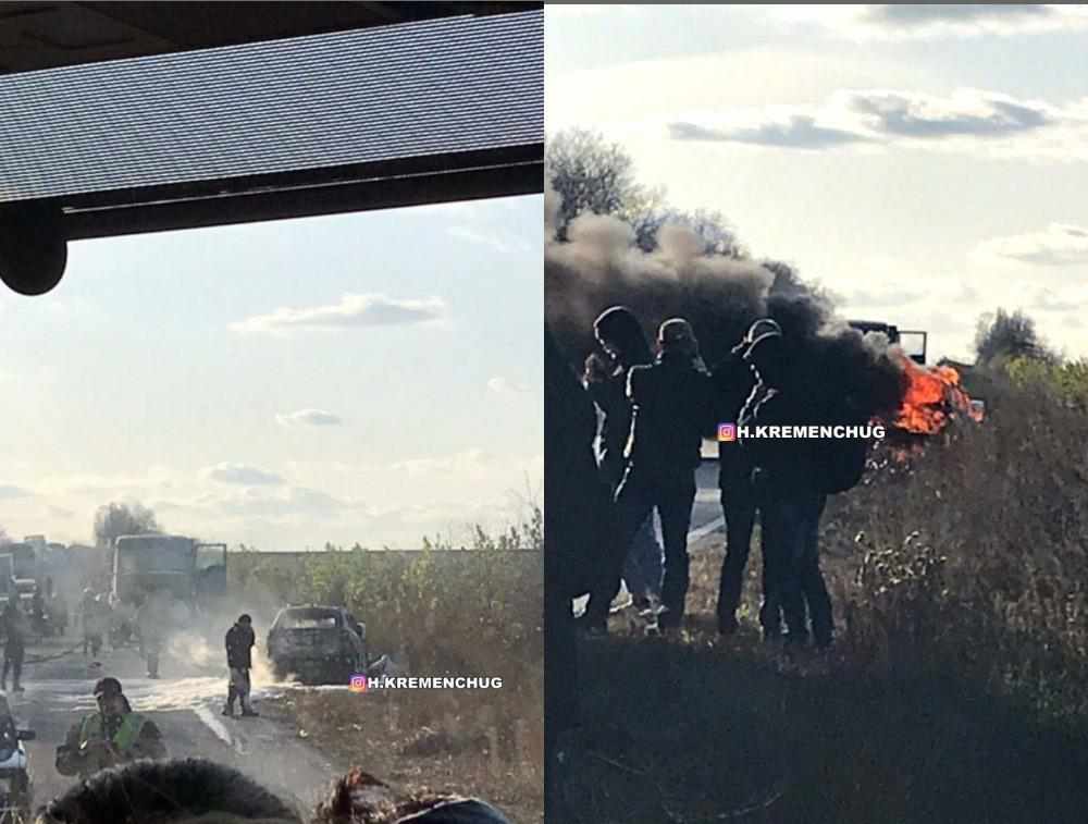 На Полтавщині сталася ДТП: лобове зіткнення патрульної машини з вантажівкою – коментарі. ВІДЕО