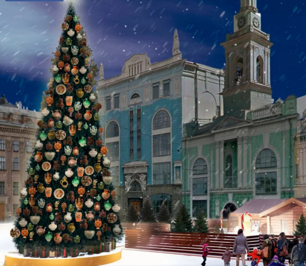 Живі ялинки на площах міст: в яких обласних центрах країни встановили