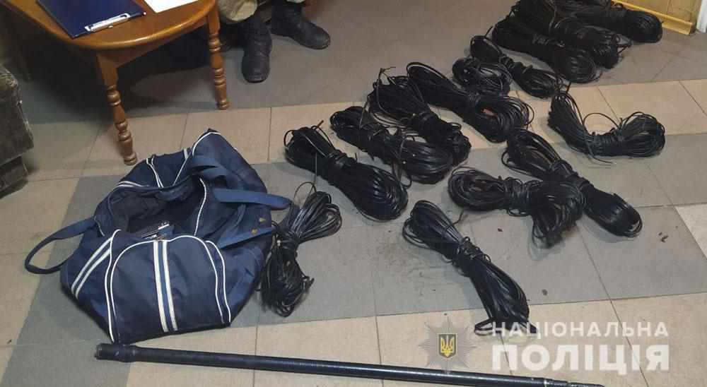 На Полтавщині чоловік викрав понад 3,5 тисячі метрів кабелю 