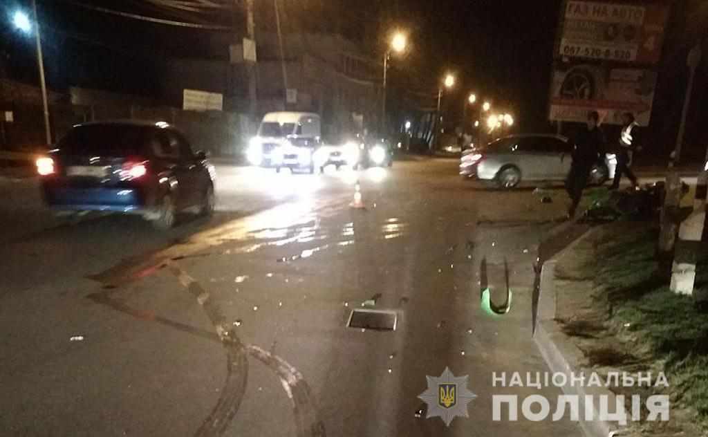 На Полтавщині в ДТП постраждав водій мотоцикла