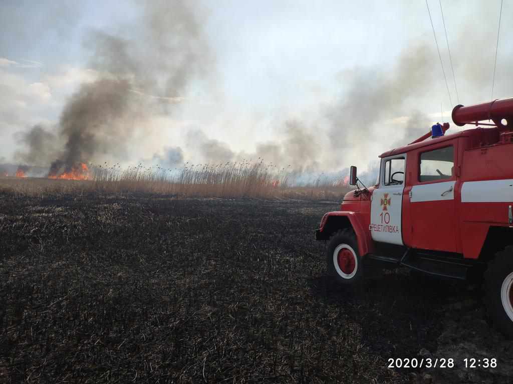 За минулу добу на Полтавщині було 37 пожеж на відкритих територіях та одна в лісі