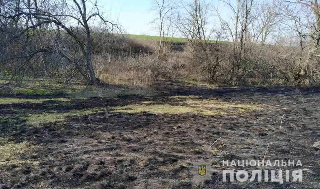 На Полтавщині затримали чоловіка, який випалював суху траву