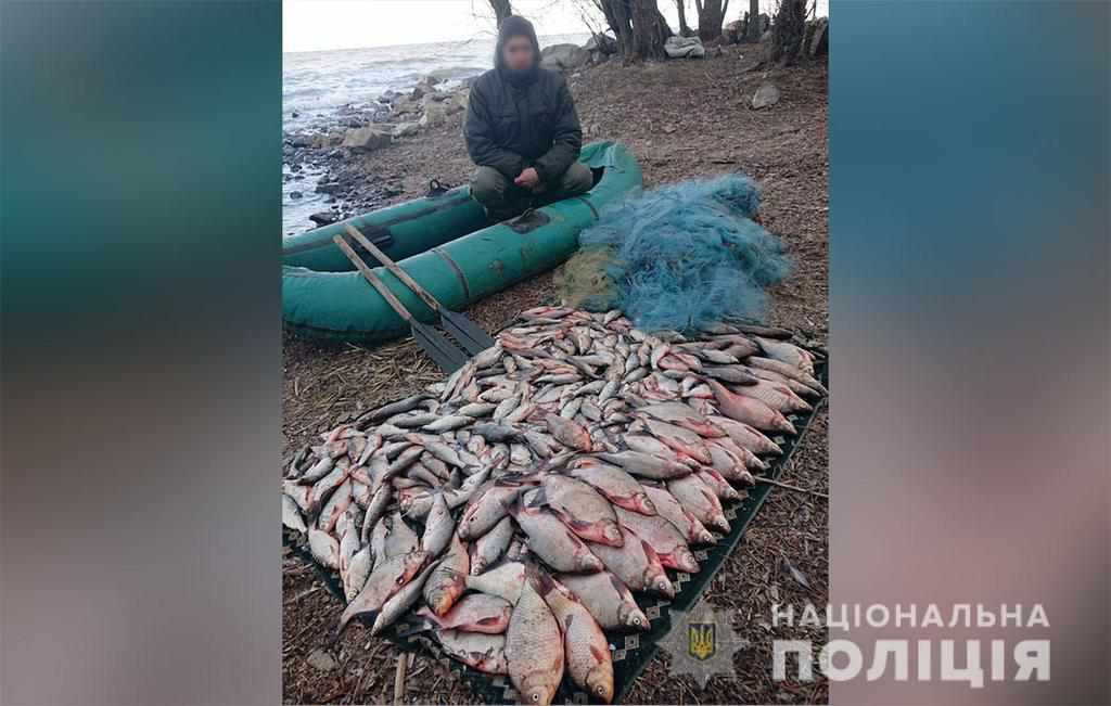 На Полтавщині чоловік незаконно наловив риби на пару десятків тисяч гривень