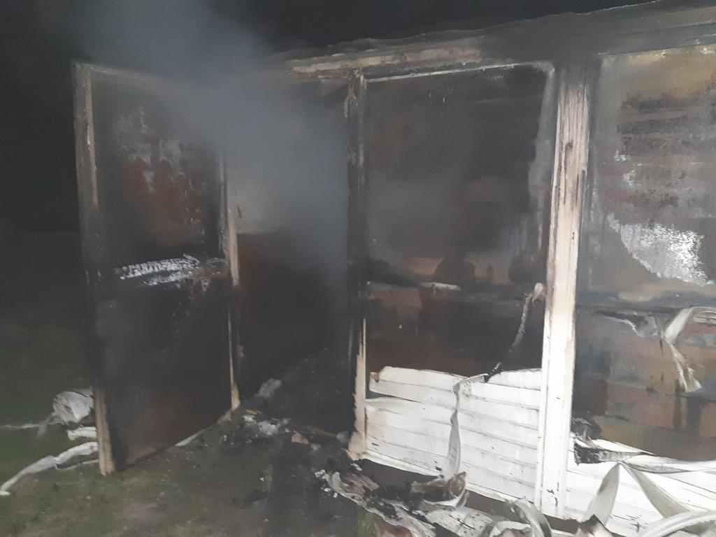 У Полтаві через недбалість господаря згорів вагончик