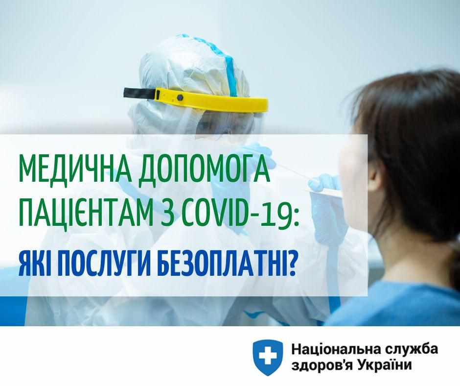 Коронавірус в Україні: що безкоштовно для пацієнта 