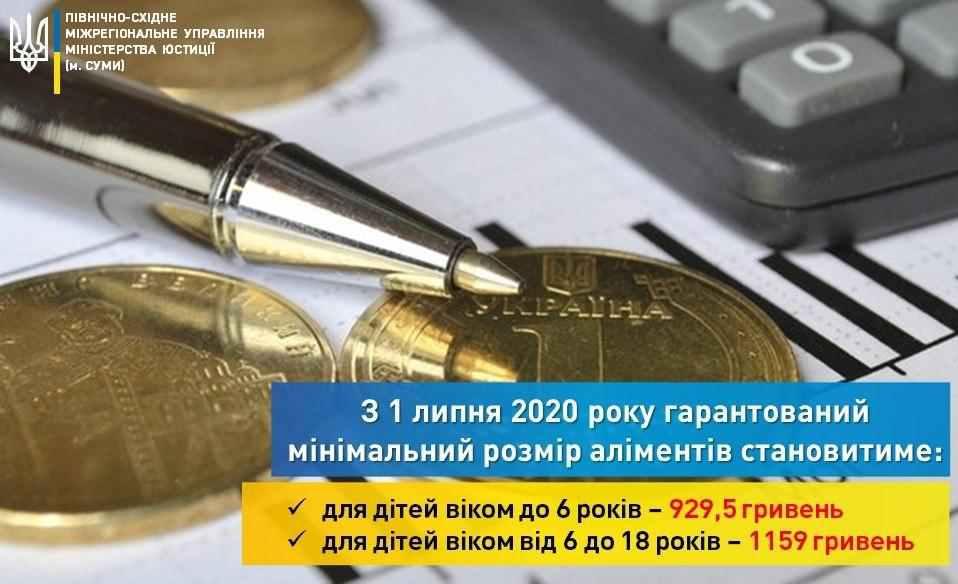 Із 1 липня збільшується гарантований мінімальний розмір аліментів