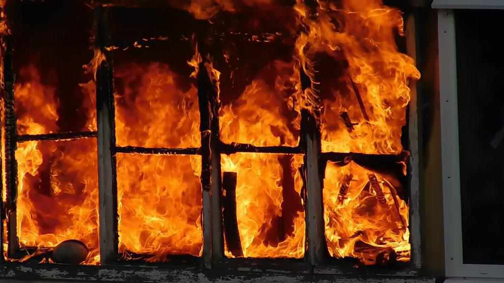 У пожежі під Кременчуком згоріло кілька тонн сіна, електроінструменти й автозапчастини. ФОТО