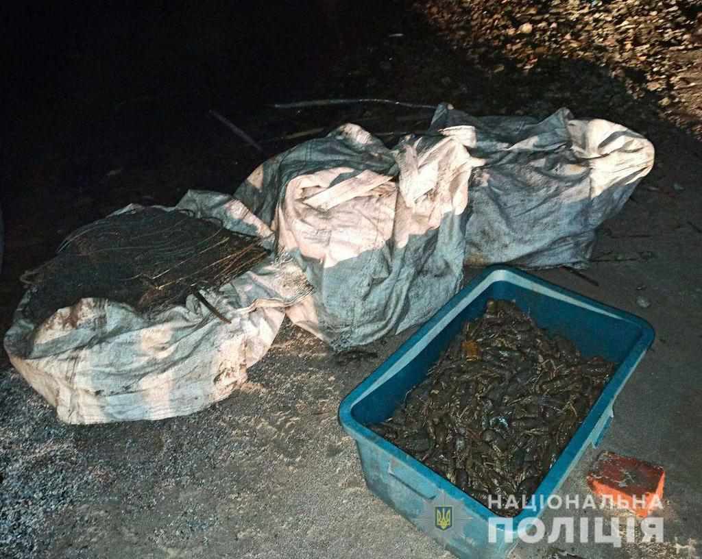 На Полтавщині затримали браконьєрів з пів тисячею раків