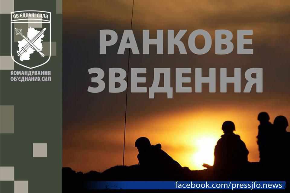 Доба в ООС: чотири обстріли й перехоплення ворожого безпілотника