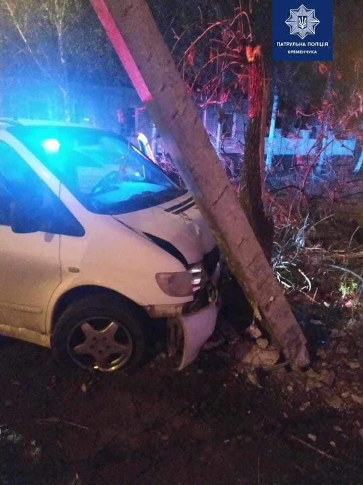 На Полтавщині нетверезий водій мікроавтобуса влаштував перегони з поліцейськими та спричинив ДТП