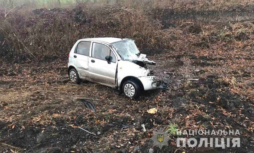 У ДТП на Полтавщині зіткнулися три автомобілі: одного з водіїв ушпиталили. ФОТО