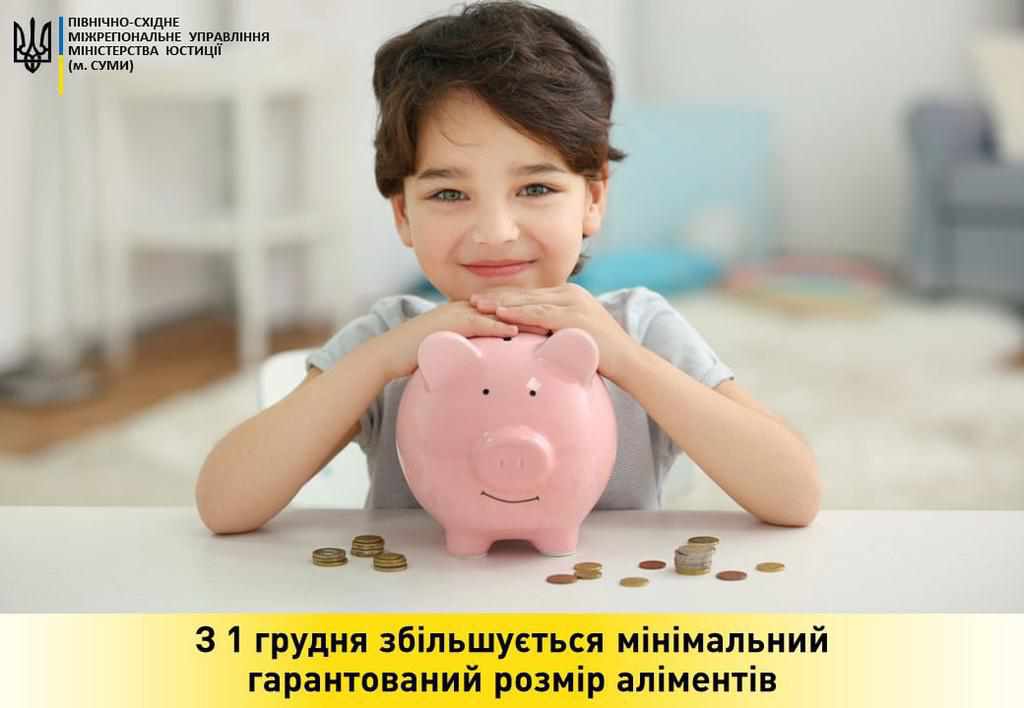 Із 1 грудня в Україні зросте мінімальний розмір аліментів