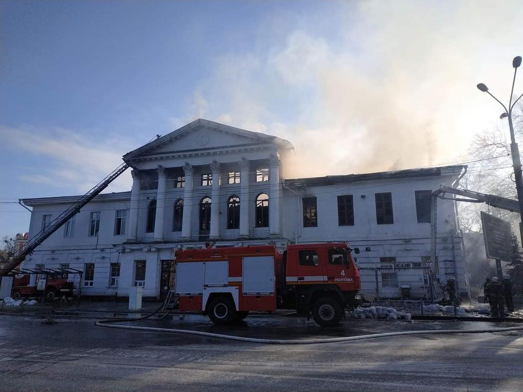 Під час пожежі в кінотеатрі Котляревського в Полтаві загинула людина