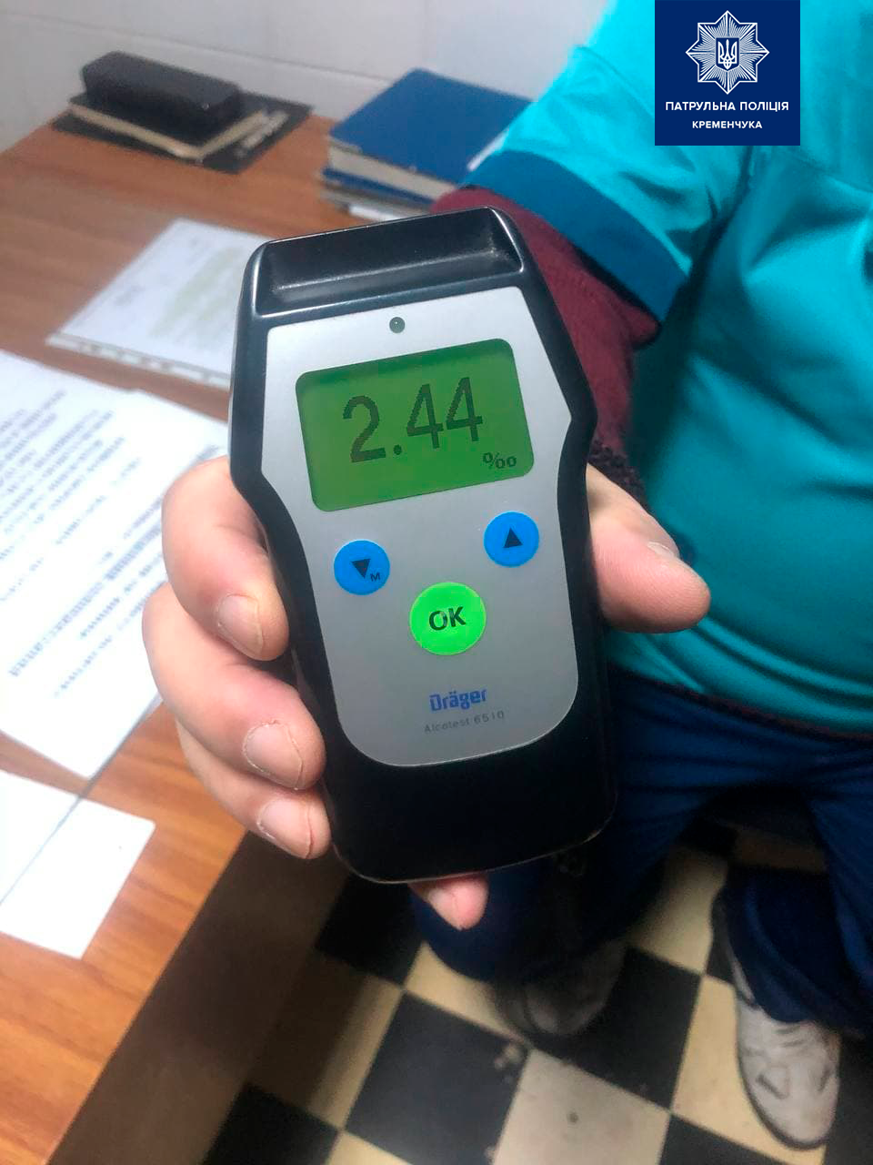 На Полтавщині вчора патрульні затримали п’ять водіїв напідпитку