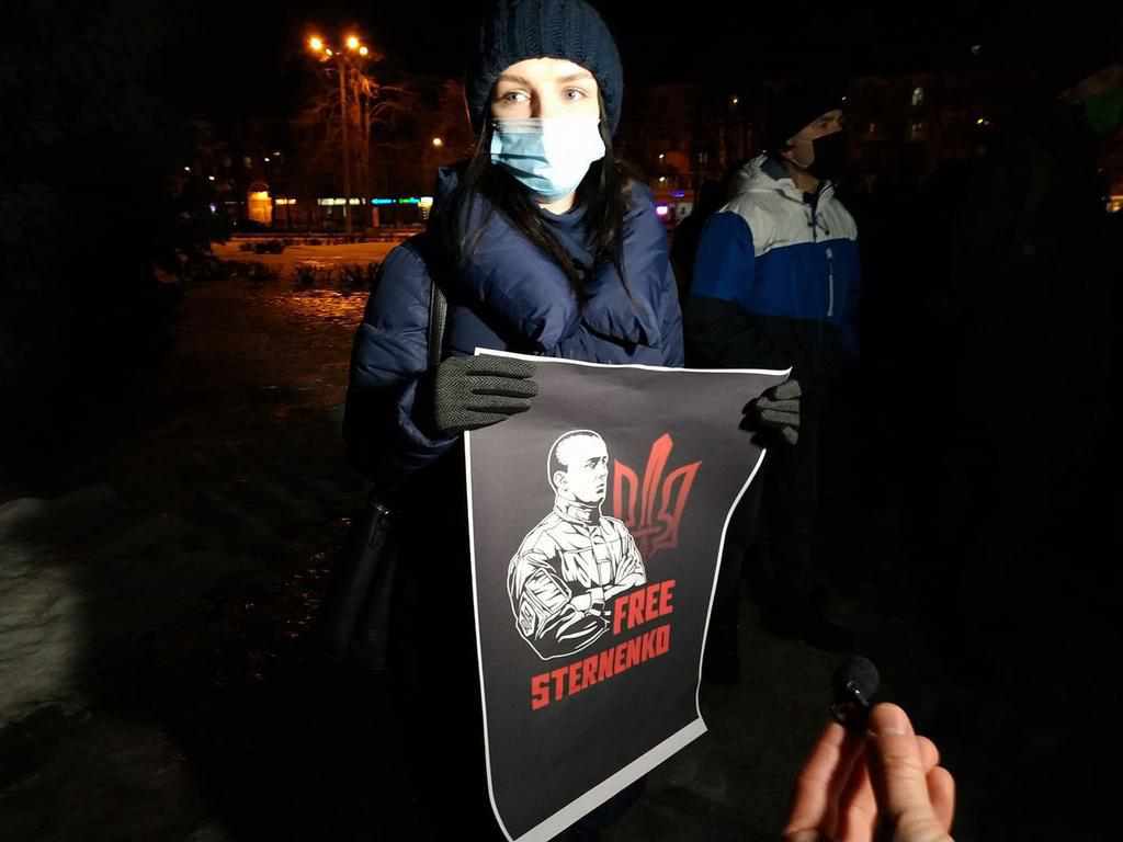 У Полтаві мітингують на підтримку «нового політичного в’язня» Сергія Стерненка. ФОТО
