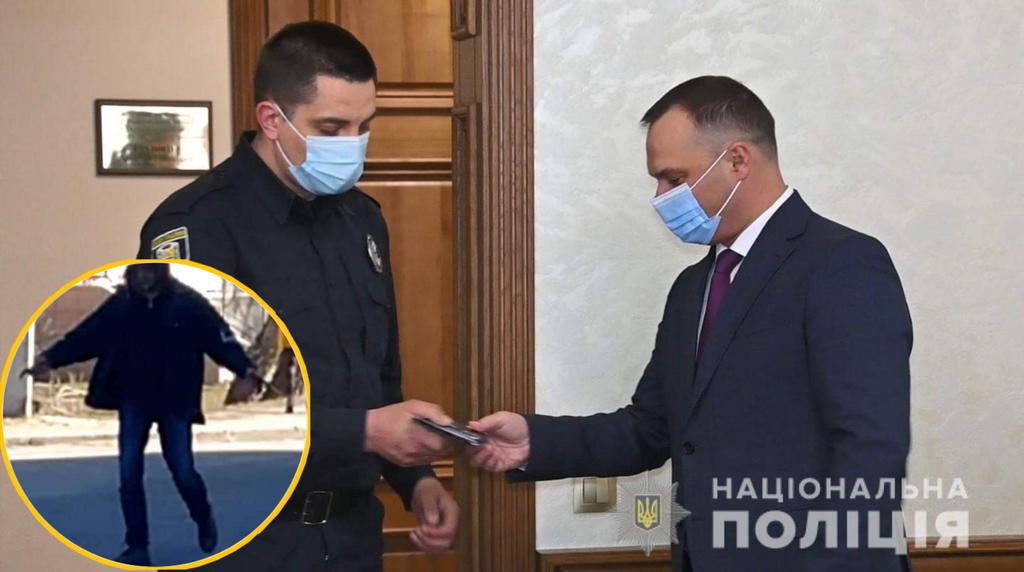 Урятували людей від нападника з ножем та родину, яка тонула: у Полтаві нагородили відважних полісменів