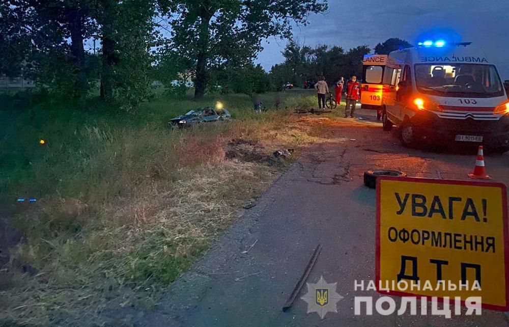 ДТП на Полтавщині: неповнолітній водій загинув, четверо людей – травмовані