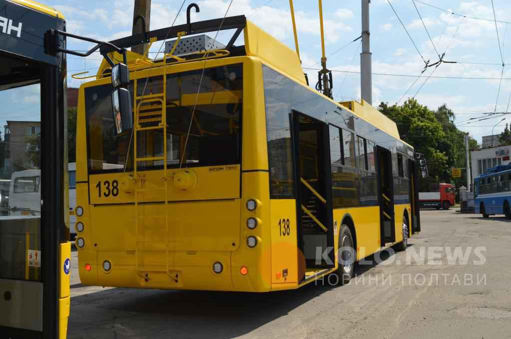 Полтава отримала чергову партію кредитних тролейбусів