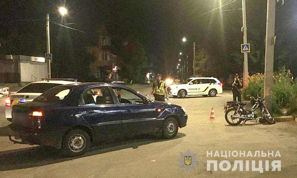 На Полтавщині нетверезий підліток на мопеді потрапив в ДТП