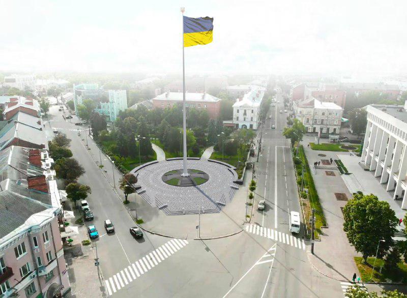 Військовий ритуал, оркестр і танці: як в Полтаві підніматимуть найбільший стяг в області