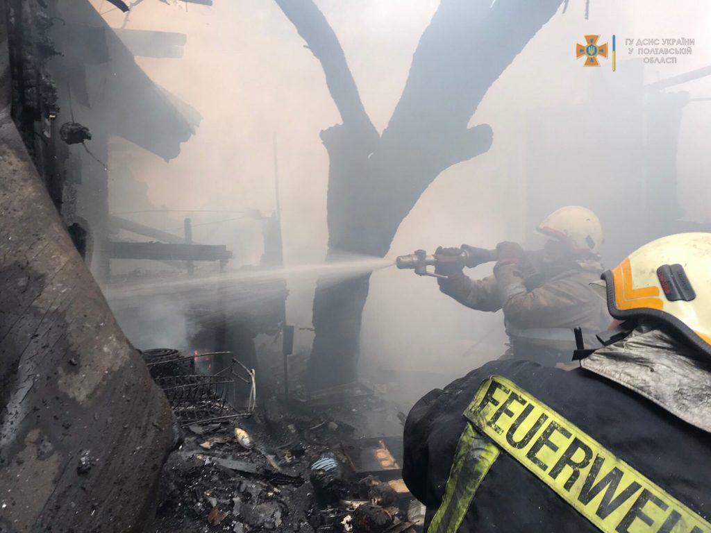 У садовому товаристві на Полтавщині згоріла дача: знищено чимало обладнання