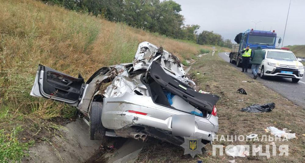 Автівка у кюветі й зіткнення зі скутером: у ДТП на Полтавщині травмовані 5 людей