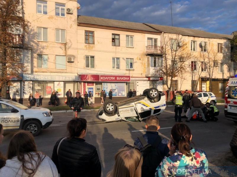 Машина патрульної поліції перевернулась на Полтавщині: що відомо про ДТП