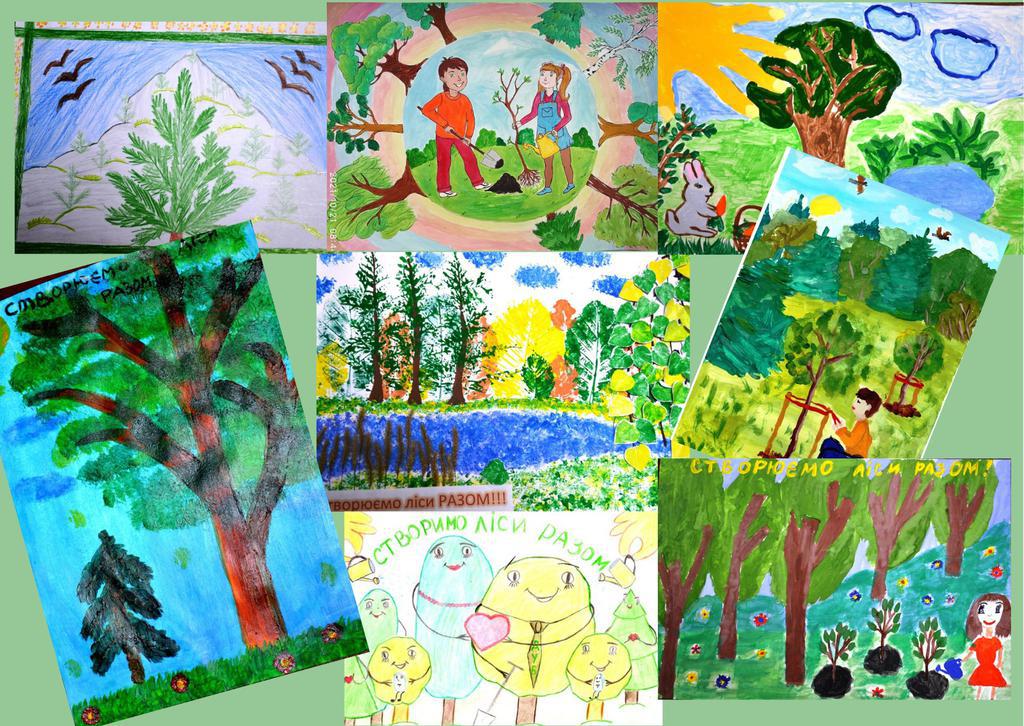 Стали відомі переможці конкурсу дитячих малюнків від лісівників