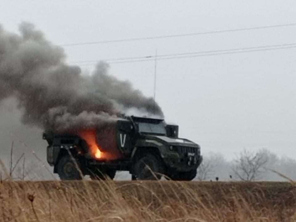 На межі з Полтавщиною розбили колону окупантів