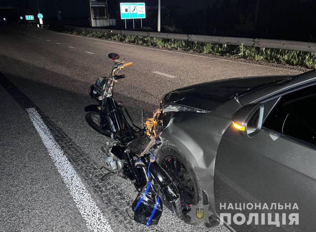 ДТП на Полтавщині: травмований неповнолітній водій мопеду