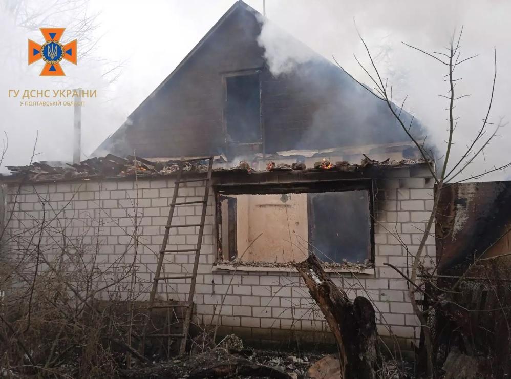На Полтавщині під час пожежі загинув 52-річний чоловік