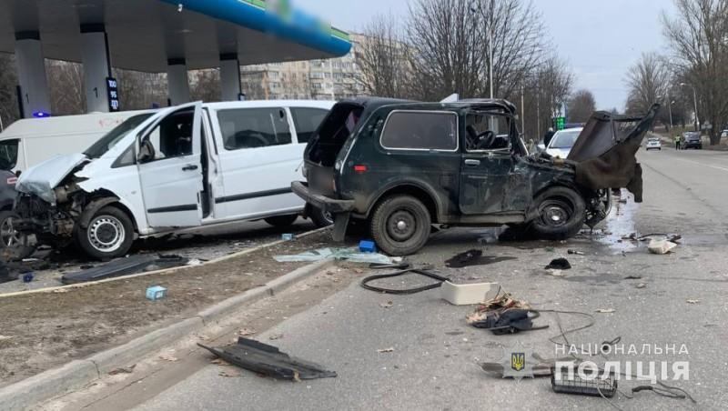 У Полтаві зіштовхнулися дві автівки: обидва водія травмовані