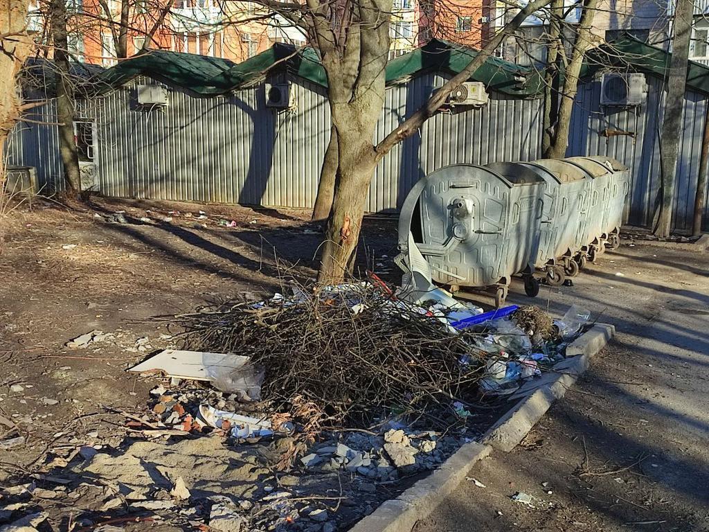 Полтавці скаржаться на захаращену ділянку в центрі міста. ФОТО