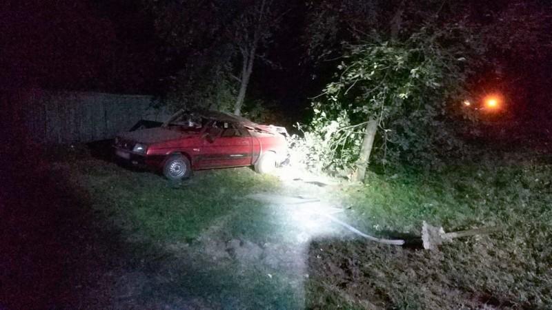 На Хорольщині нетверезий водій з’їхав у кювет і перевернувся