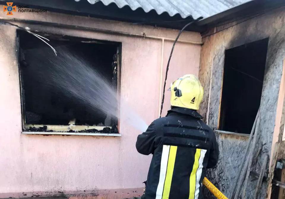 Внаслідок пожежі на Полтавщині загинула людина